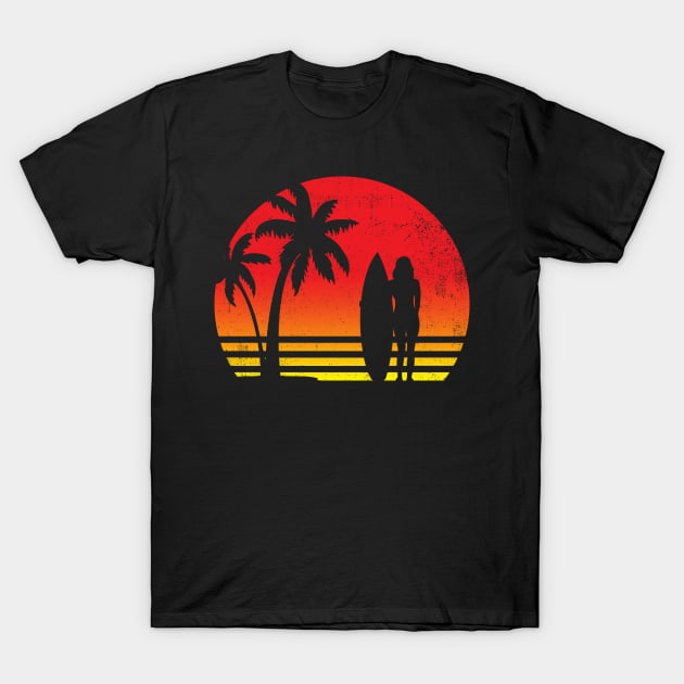 Surfing Surfers Vintage T-Shirt by KAWAIITEE